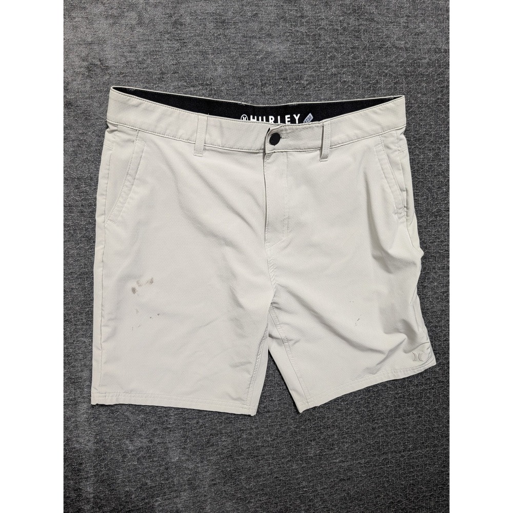 Hurley Mens Hybrid Walk Shorts Light Gray Size 36 Stretch Quick Dry 1738